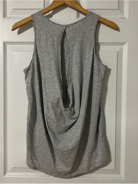 Lululemon Gray Sleeveless Draped Back Tank Top - OS